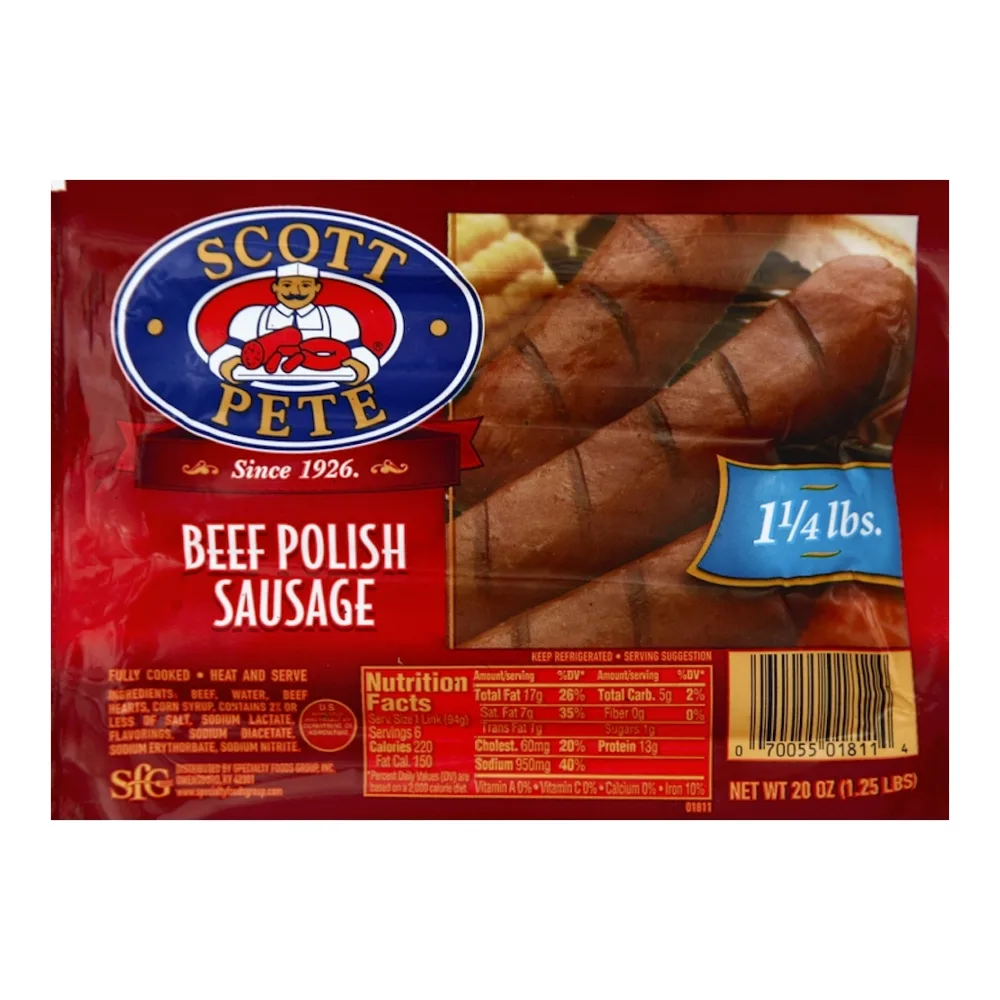 070055018114 SCOTT PETE BEEF POLISH 20Z - Image 1