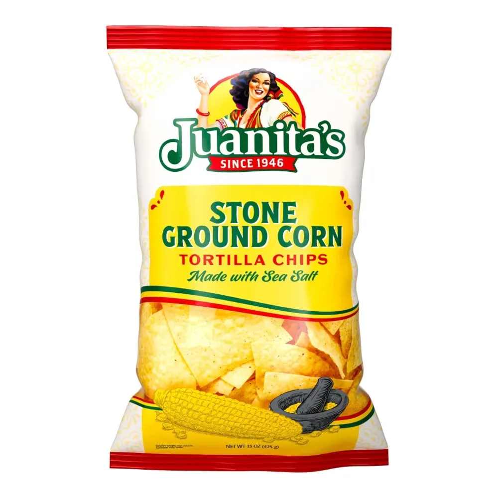 070132107014 JUANITAS SEA SALT TORTILLA CHIPS 15Z - Image 1