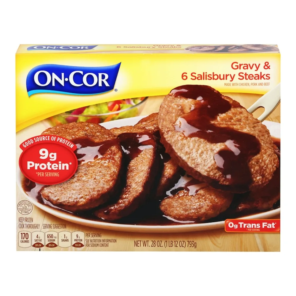 070575040091 ON-COR SALISBURY STEAK 26Z - Image 1