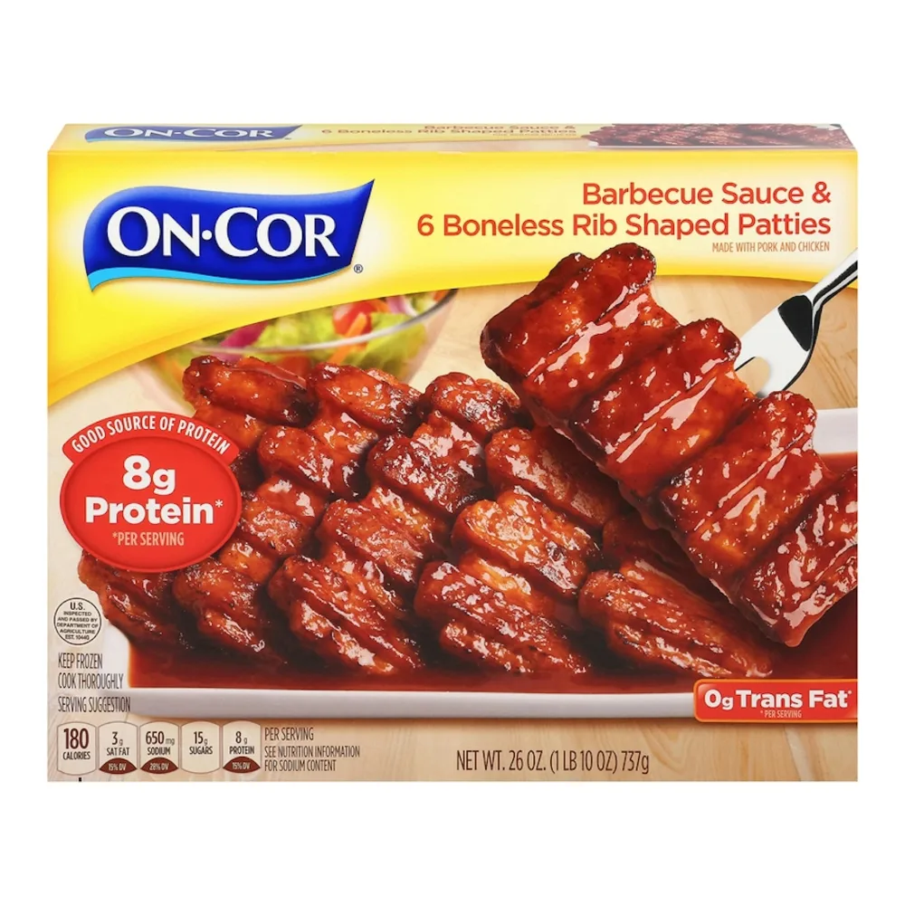070575040589 ON-COR BBQ RIB PATTIES 26Z - Image 1