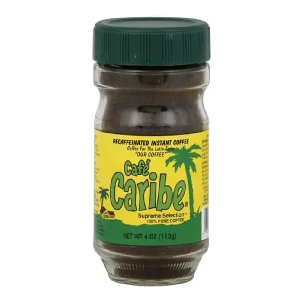 070594100646 CAFE CARIBE INSTANT DECAF JAR 4Z - Image 1