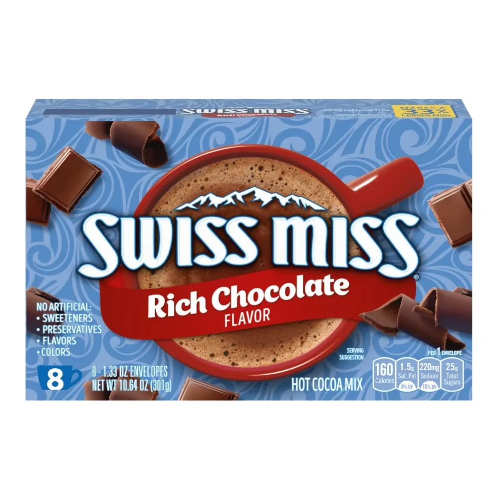 070920476360 SWISS MISS RICH HOT COCOA 8CT - Image 1