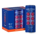 SARATOGA SPARKLING PEACH 6PK/12Z/72Z