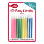 BC PENCIL CANDLES 24CT
