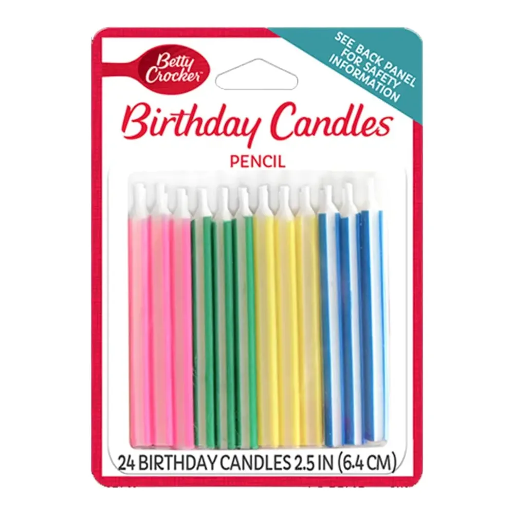 071169105028 BC PENCIL CANDLES 24CT - Image 1