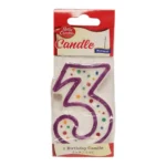 BC NUMERAL CANDLE #3