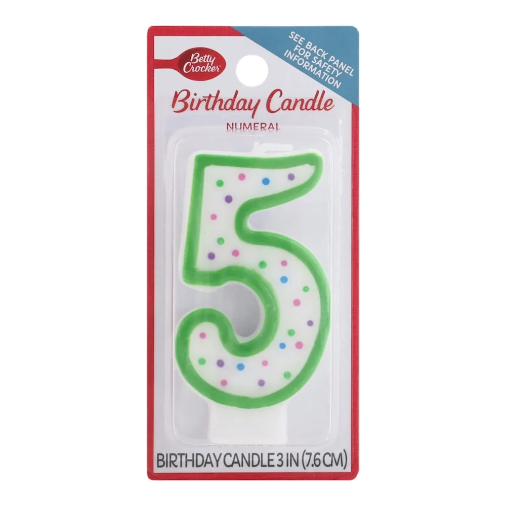 071169203052 BC NUMERAL CANDLE #5 - Image 1