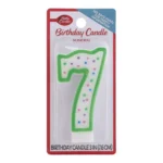 BC NUMERAL CANDLE #7