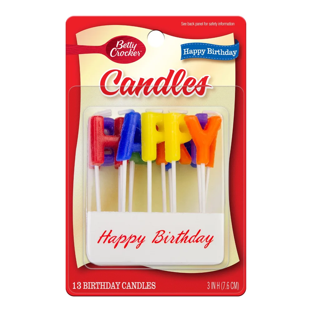 071169208958 BC HAPPY BDAY CANDLE 13CT - Image 1