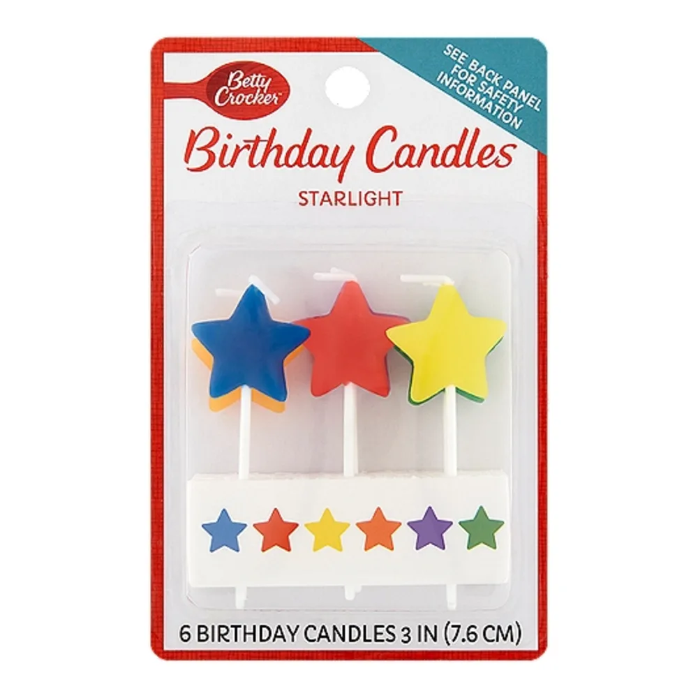 071169208965 BC STAR LIGHT CANDLES 6CT - Image 1