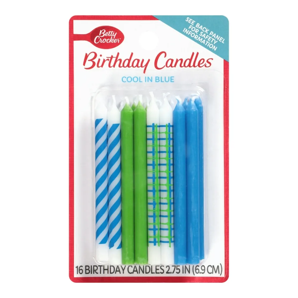 071169228345 BC COOL N BLUE CANDLE 16CT - Image 1