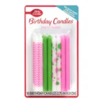 BC PRETTY N PINK CANDLES 16CT