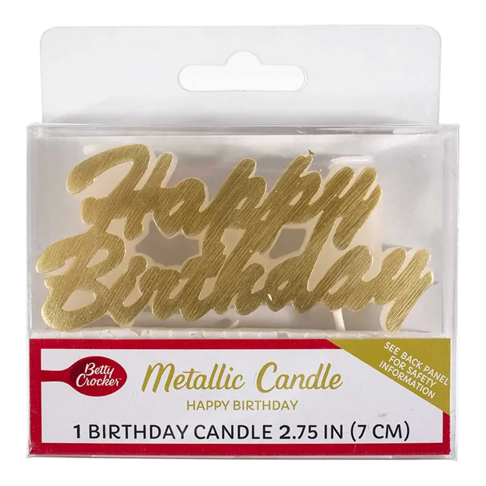 071169305350 BC HAPPY BDAY CANDLE 1CT - Image 1