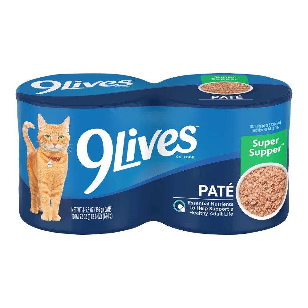 071190480965 9LIVES PATE SUPER SUPPER 4PK - Image 1