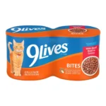 9LIVES BITES BEEF IN GRAVY 4PK