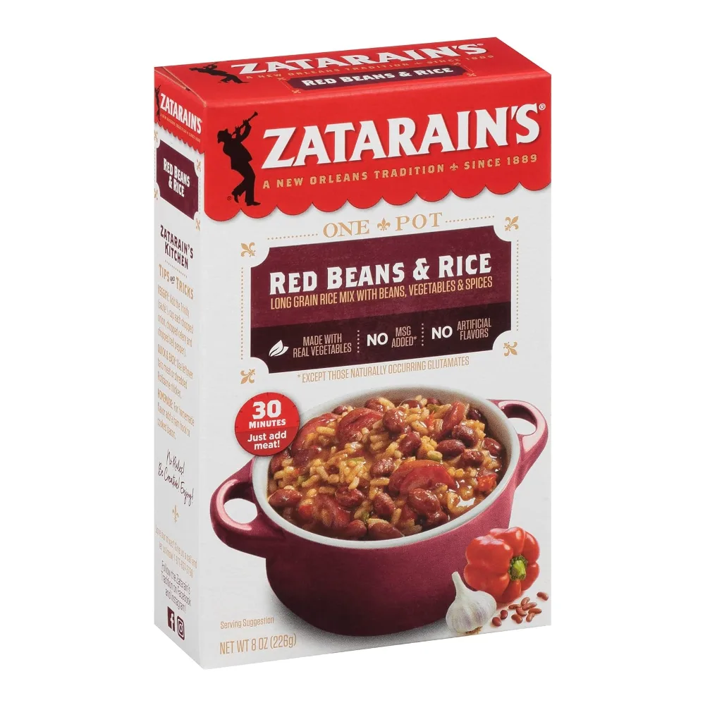 071429098497 ZATARAINS RED BEANS & RICE MIX 8Z - Image 1