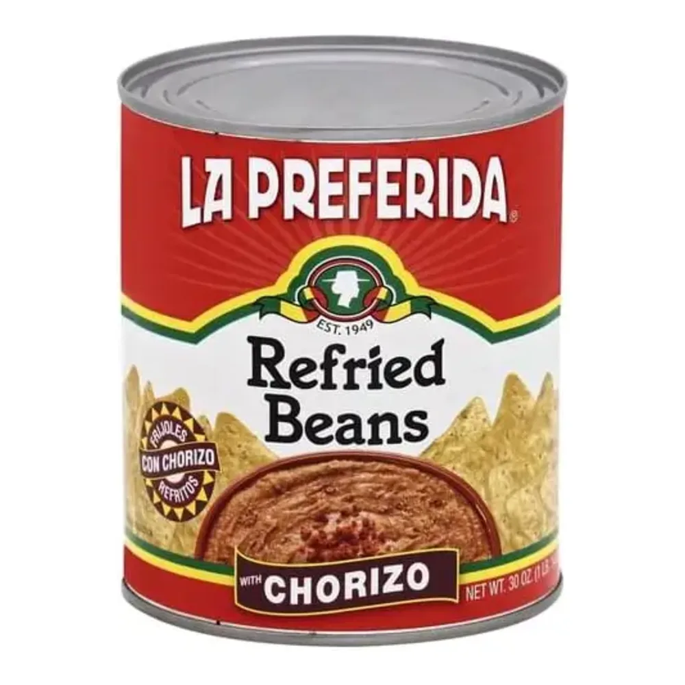 071524102921 LP REFRIED BEANS W/CHORIZO 30Z - Image 1