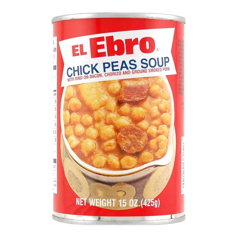 071529410120 EL EBRO CHICK PEA SOUP W/PORK 15Z - Image 1