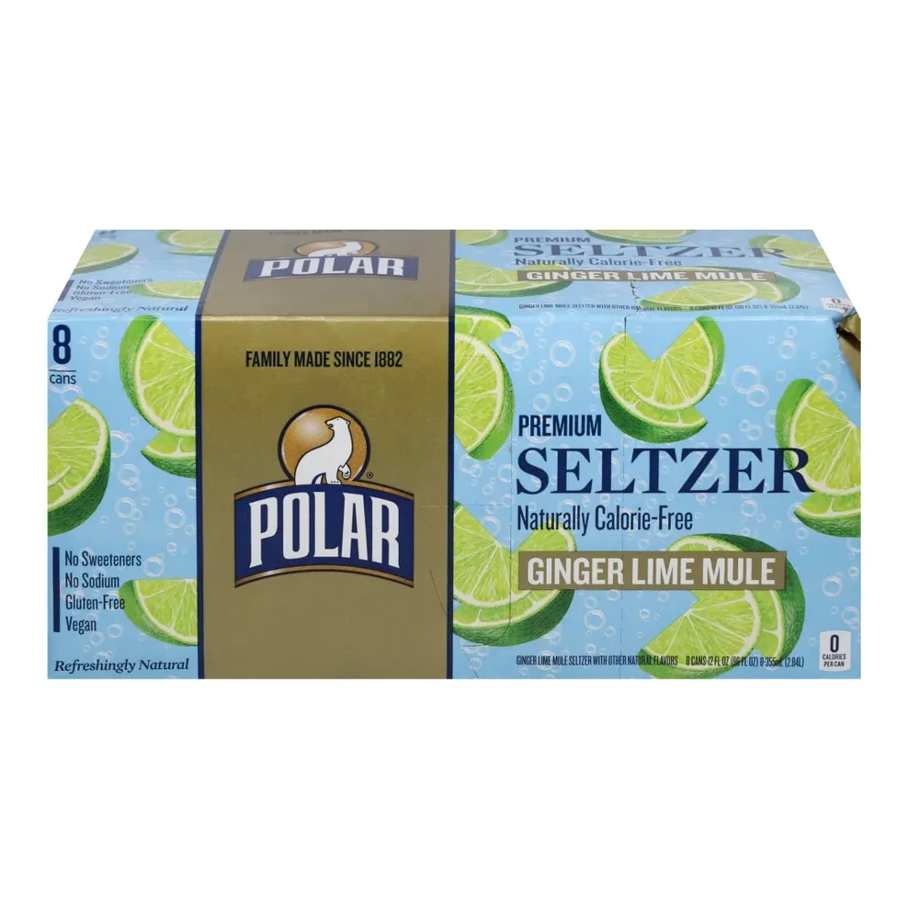 071537003260 POLAR SLZTR GINGER LIME 12Z/8PK - Image 1