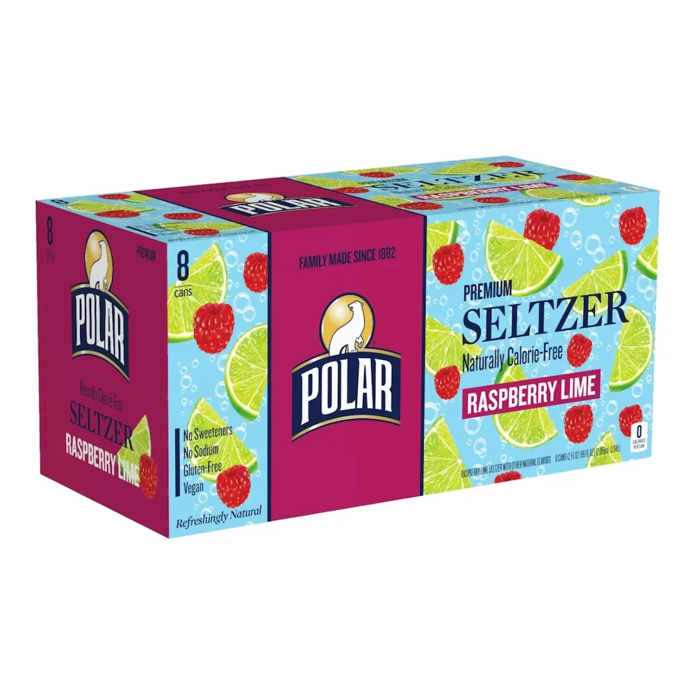 071537003635 POLAR SLZTR RSBRY LIME 12Z/8PK - Image 1