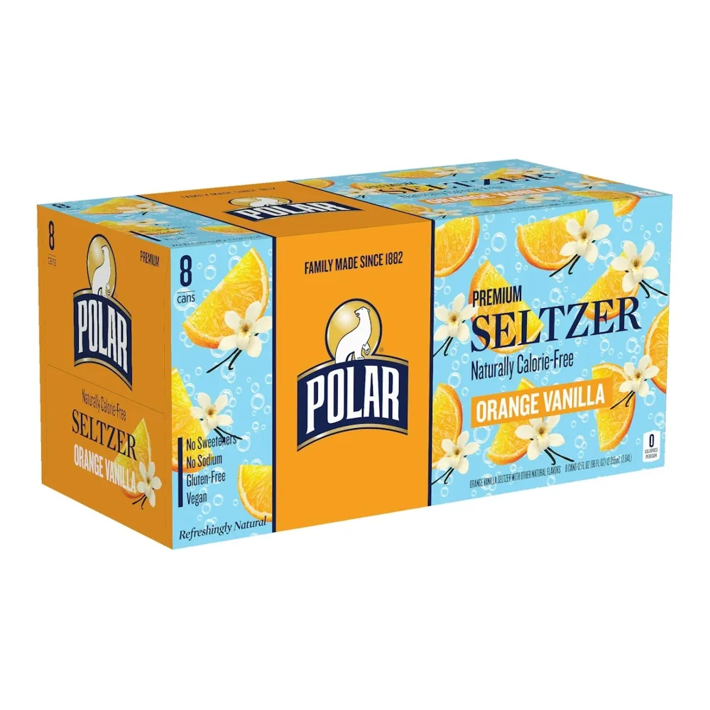 071537301618 POLAR SLZTR ORANGE VANILLA 12Z/8PK - Image 1