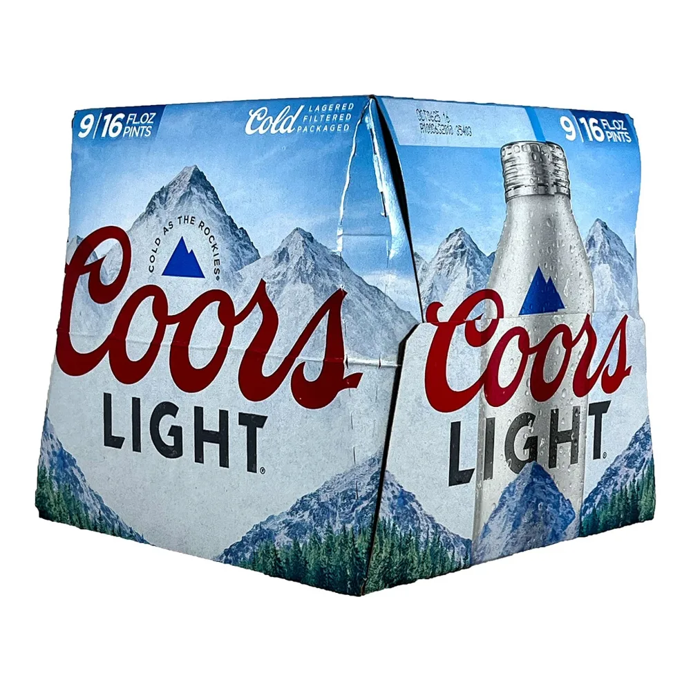 071990301040 COORS LIGHT ALUM BOTTLES 16Z/9PK - Image 1