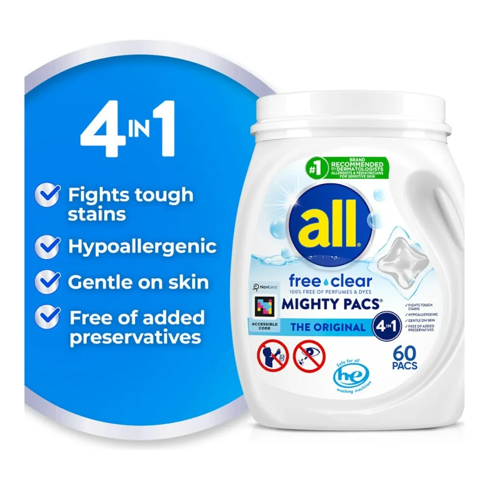 072613468805 ALL MIGHTY PACS FREE CLEAR 60CT - Image 1
