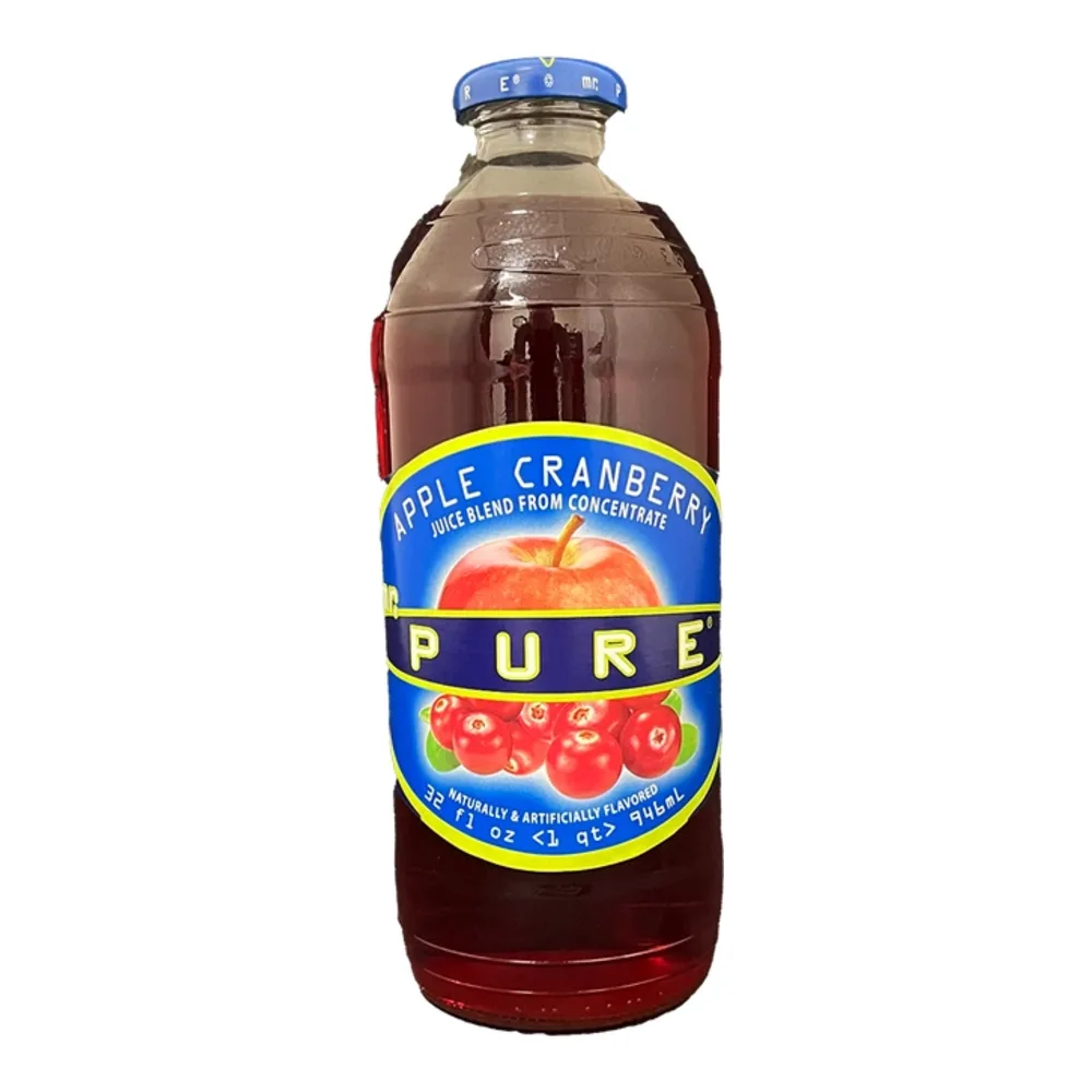 072718101898 MR PURE APPLE CRAMBERRY JUICE 32Z - Image 1