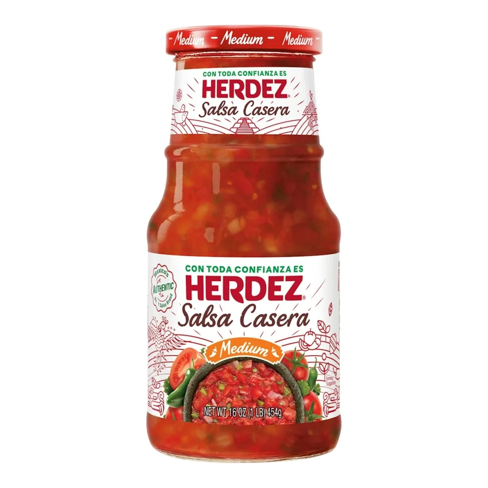 072878275552 HERDEZ SALSA CASERA MEDIUM 16Z - Image 1