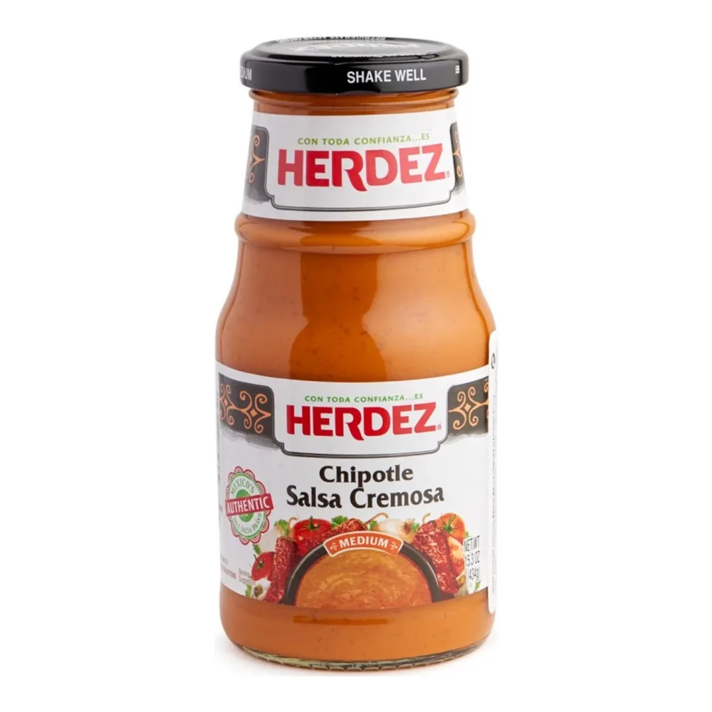 072878870382 HERDEZ CHIPOTLE SALSA CREMOSA 15Z - Image 1