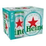 HEINEKEN SILVER CANS 12Z/12PK