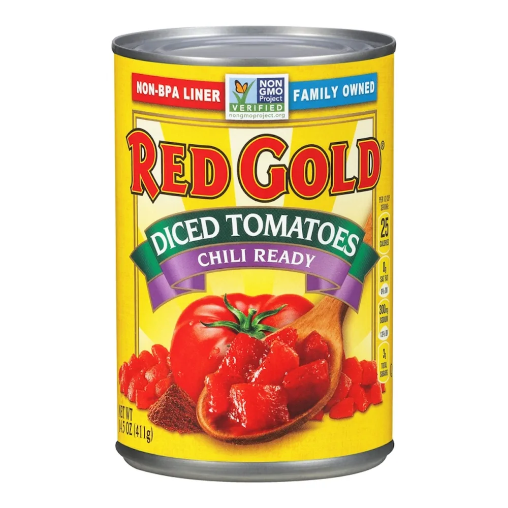 072940113133 RED GOLD CHILI READY TOMATOES 14.5Z - Image 1