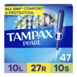 TAMPAX PEARL REG TAMPONS 47CT