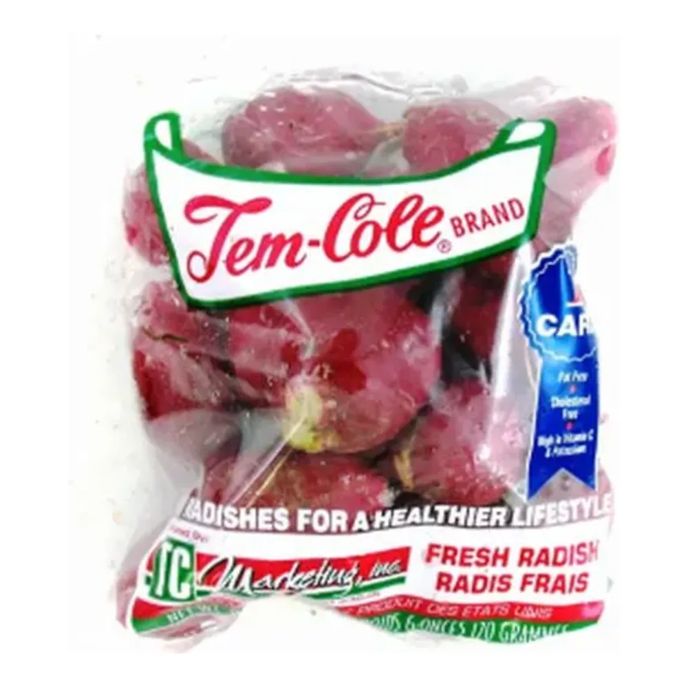 073064000255 RADISHES CELLO BAG 1LB - Image 1