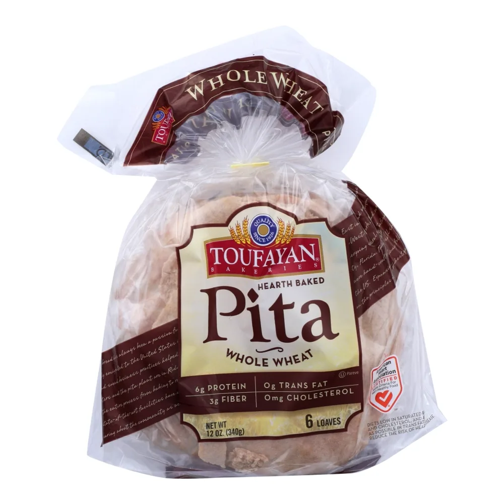 073124002069 TOUFAYAN PITA POCKET WHEAT 6CT - Image 1