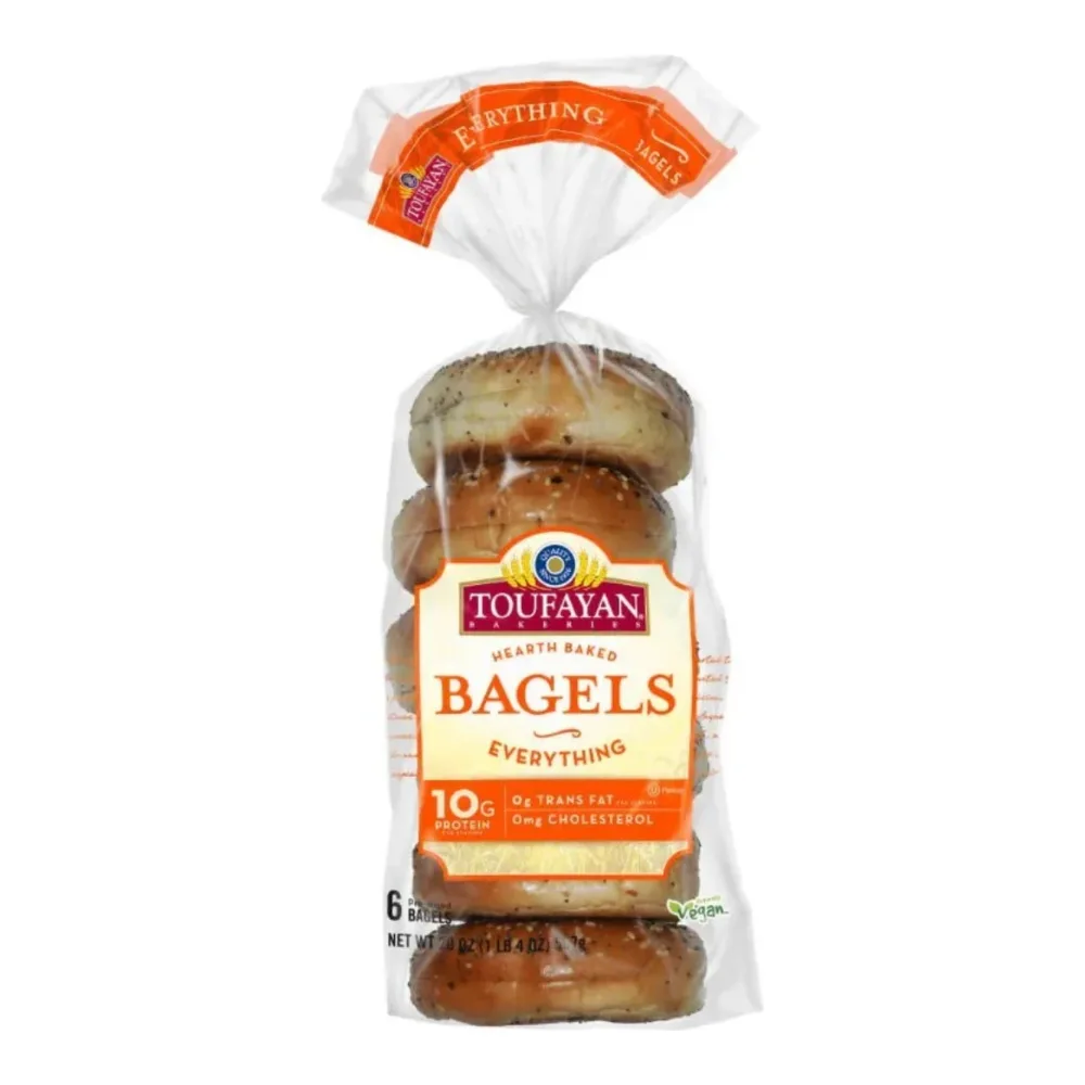 073124018107 TOUFAYAN BAGELS EVERYTHING 20Z - Image 1