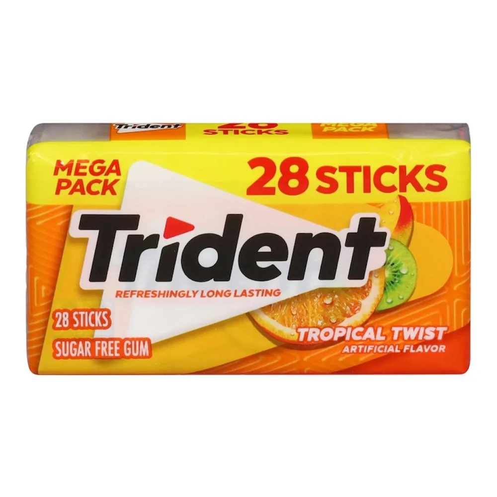 073390055301 TRIDENT PACK TROPICAL TWIST 28PK - Image 1