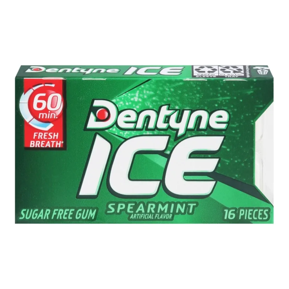 073390055493 DENTYNE ICE SPEARMINT 16CT - Image 1