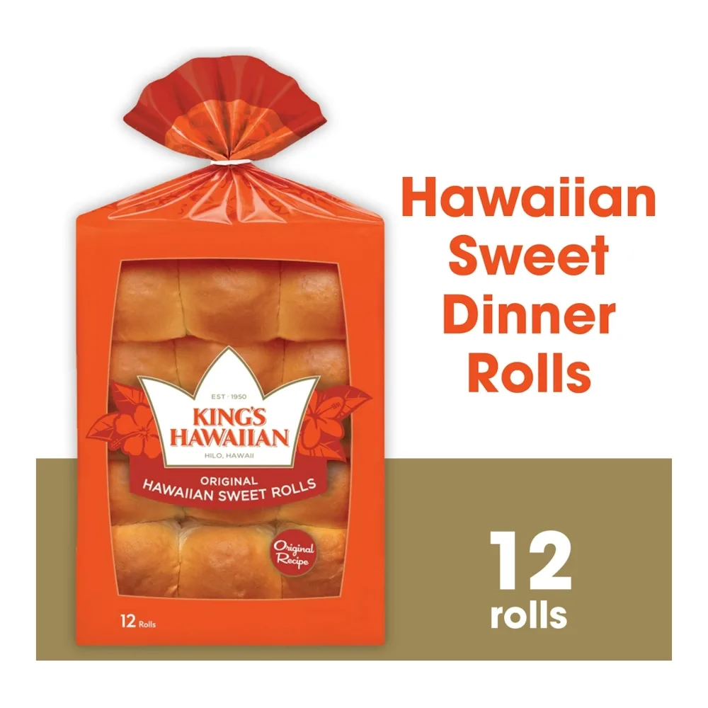 073435000044 KINGS HAWAIIAN SWEET ROLLS 12Z - Image 1