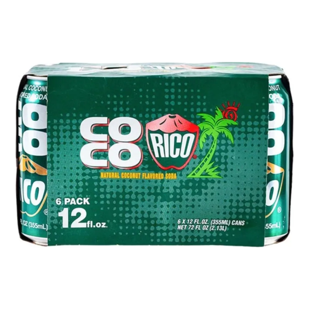 074090062033 COCO RICO SODA 12Z/6PK - Image 1