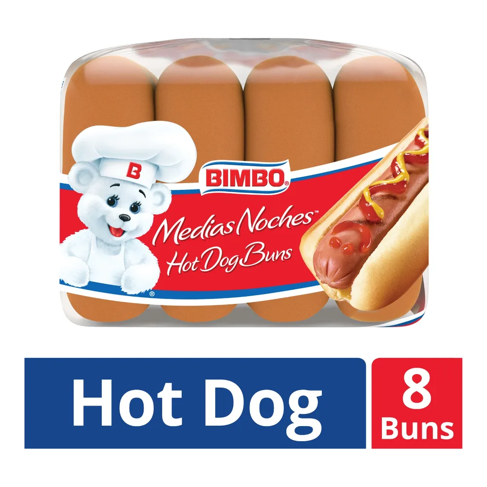 074323002218 BIMBO HOT DOG BUNS 8PK - Image 1