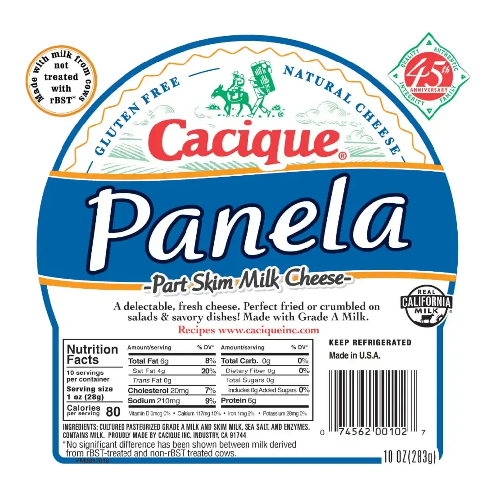 074562001027 CACIQUE QUESO PANELA 10Z - Image 1