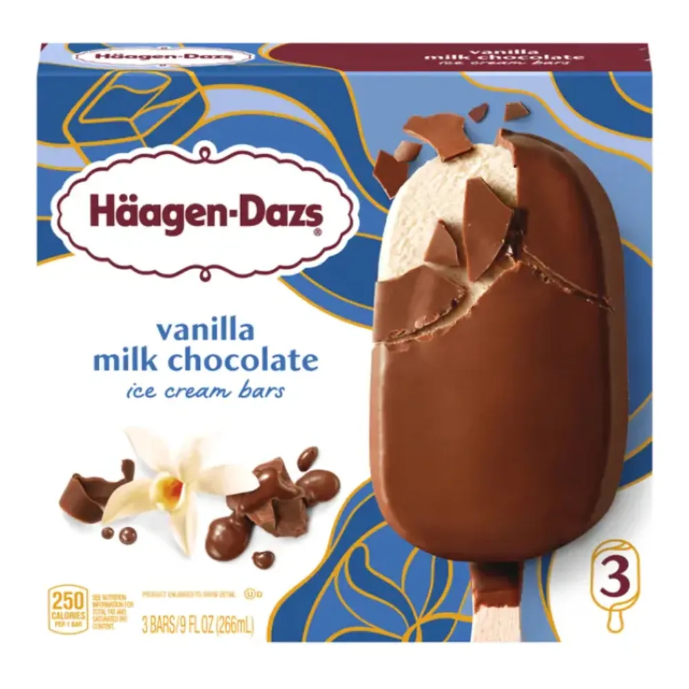 074570013104 HAAGEN-DAZ VAN CHOC ICECREAM 3PK - Image 1