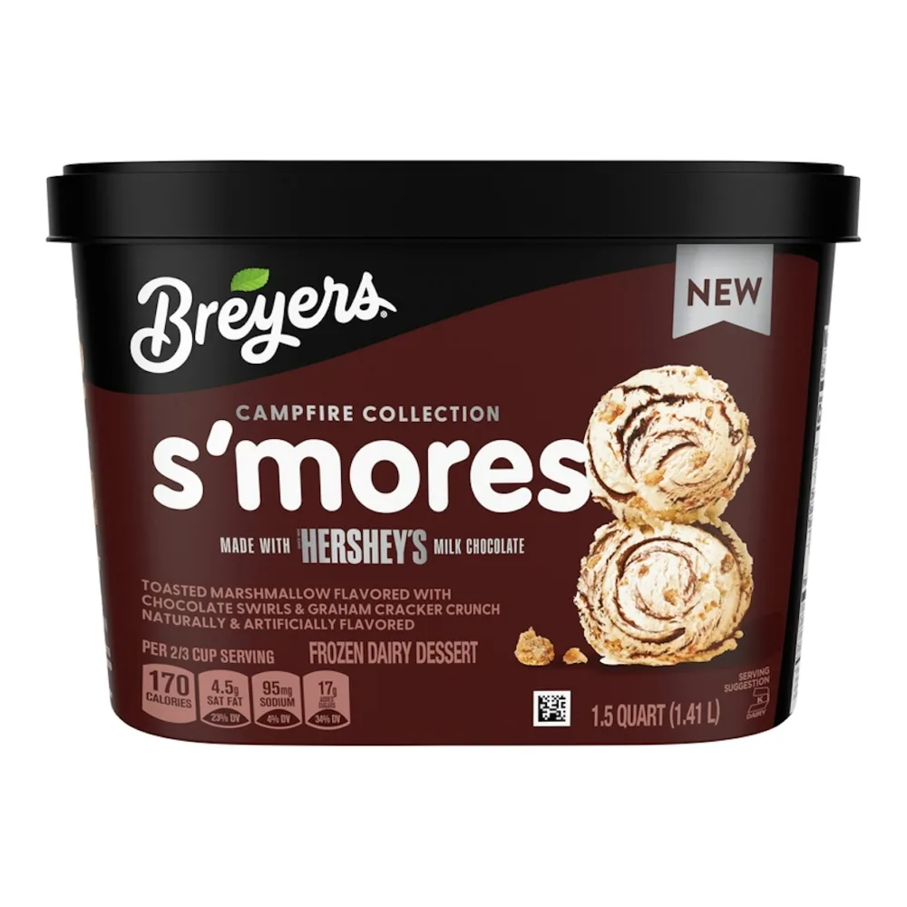 075856001068 BREYERS SMORES ICE CREAM 48Z - Image 1