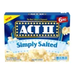 ACT II SMPLY SALTED POPCORN 6PK