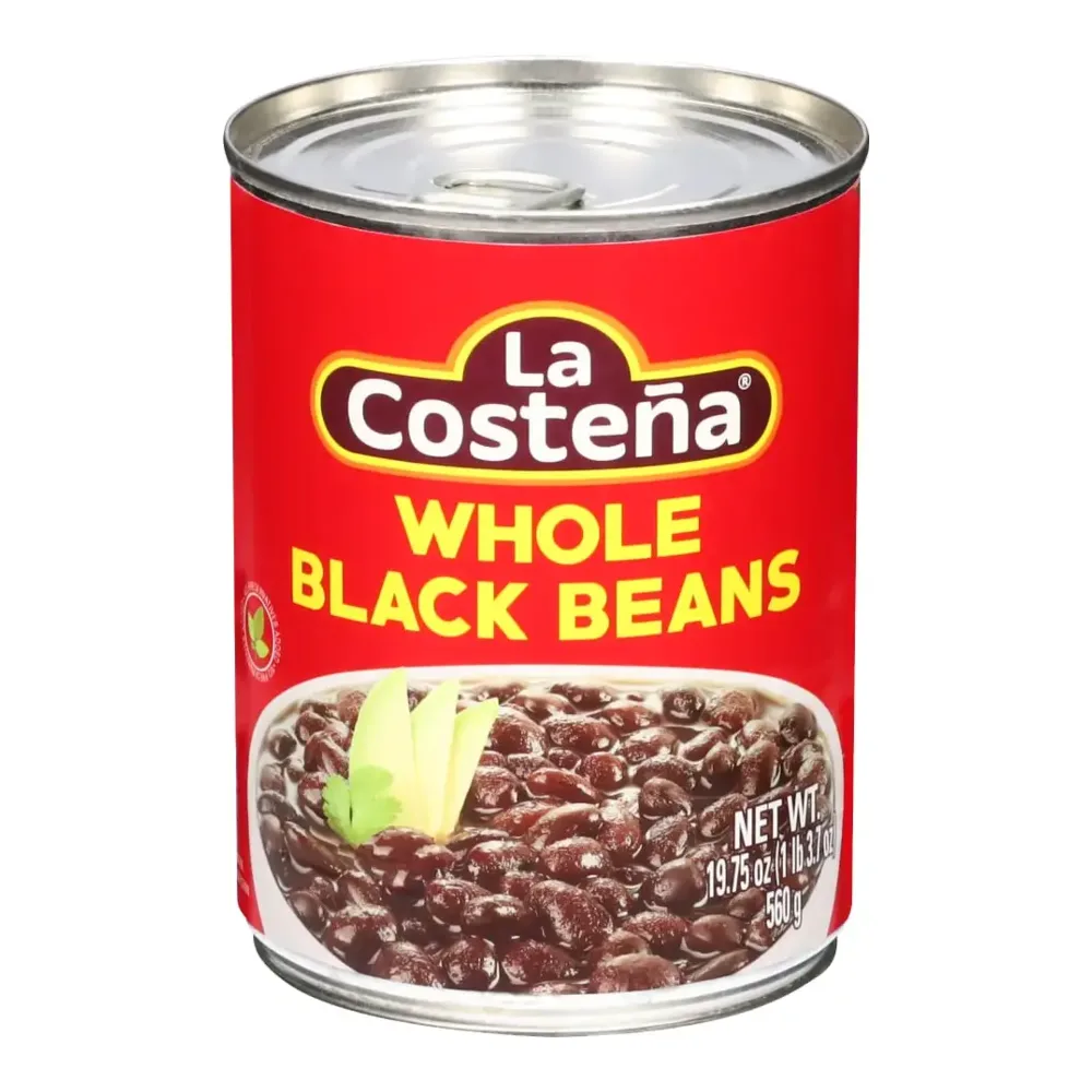 076397032009 COSTENA WHOLE BLACK BEANS 19Z - Image 1