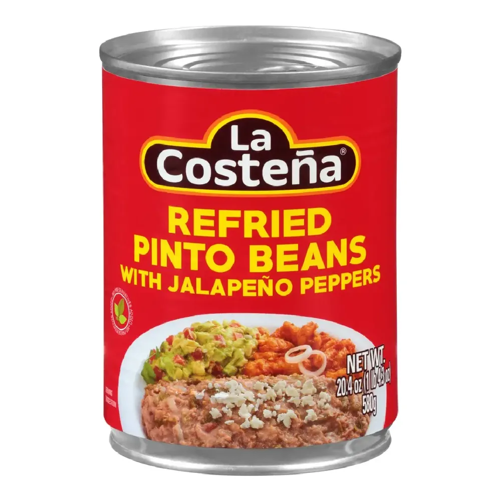076397037202 COSTENA REFRIED BEANS JLPNO 20Z - Image 1