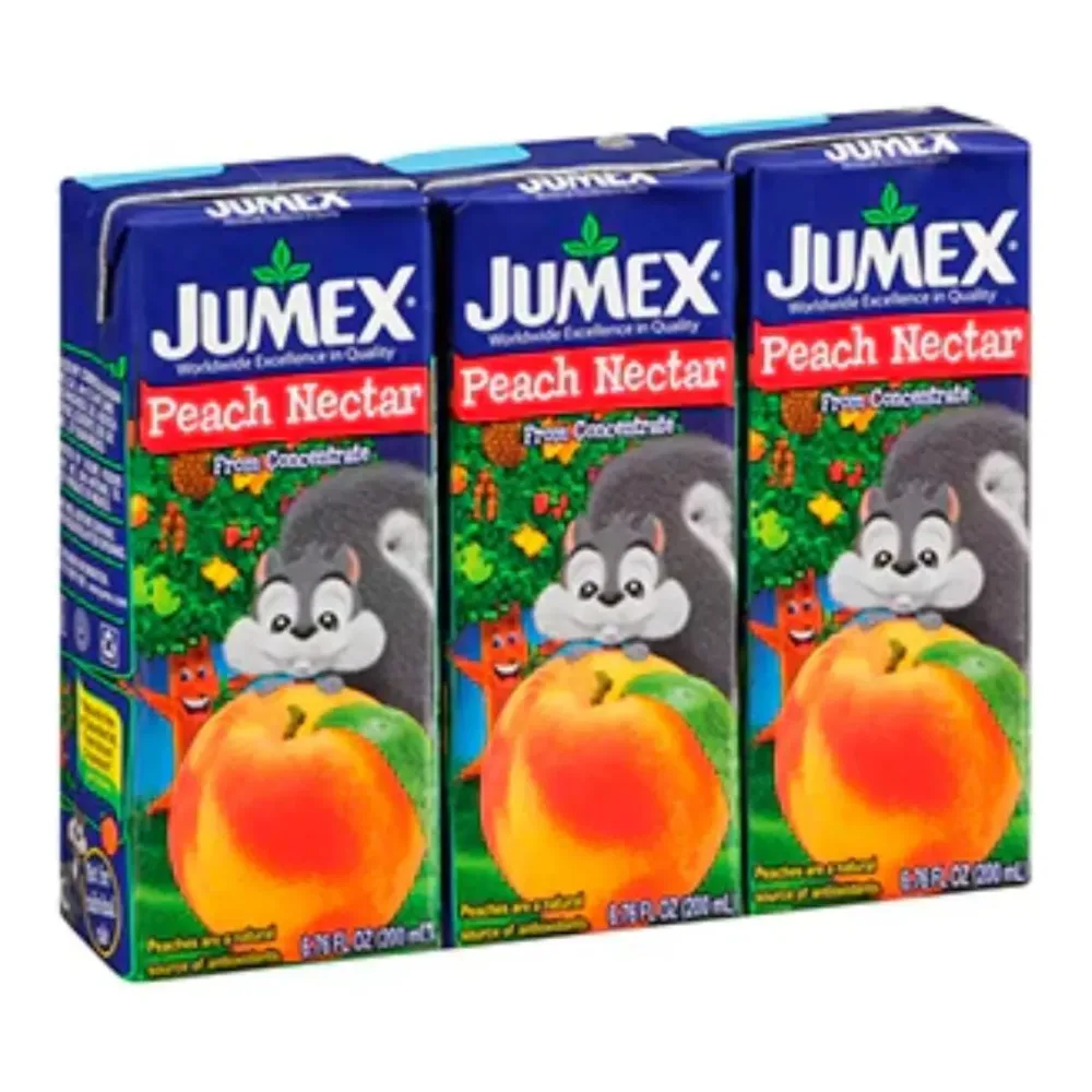 076406051939 JUMEX BRIK PEACH NECTAR 3PK - Image 1