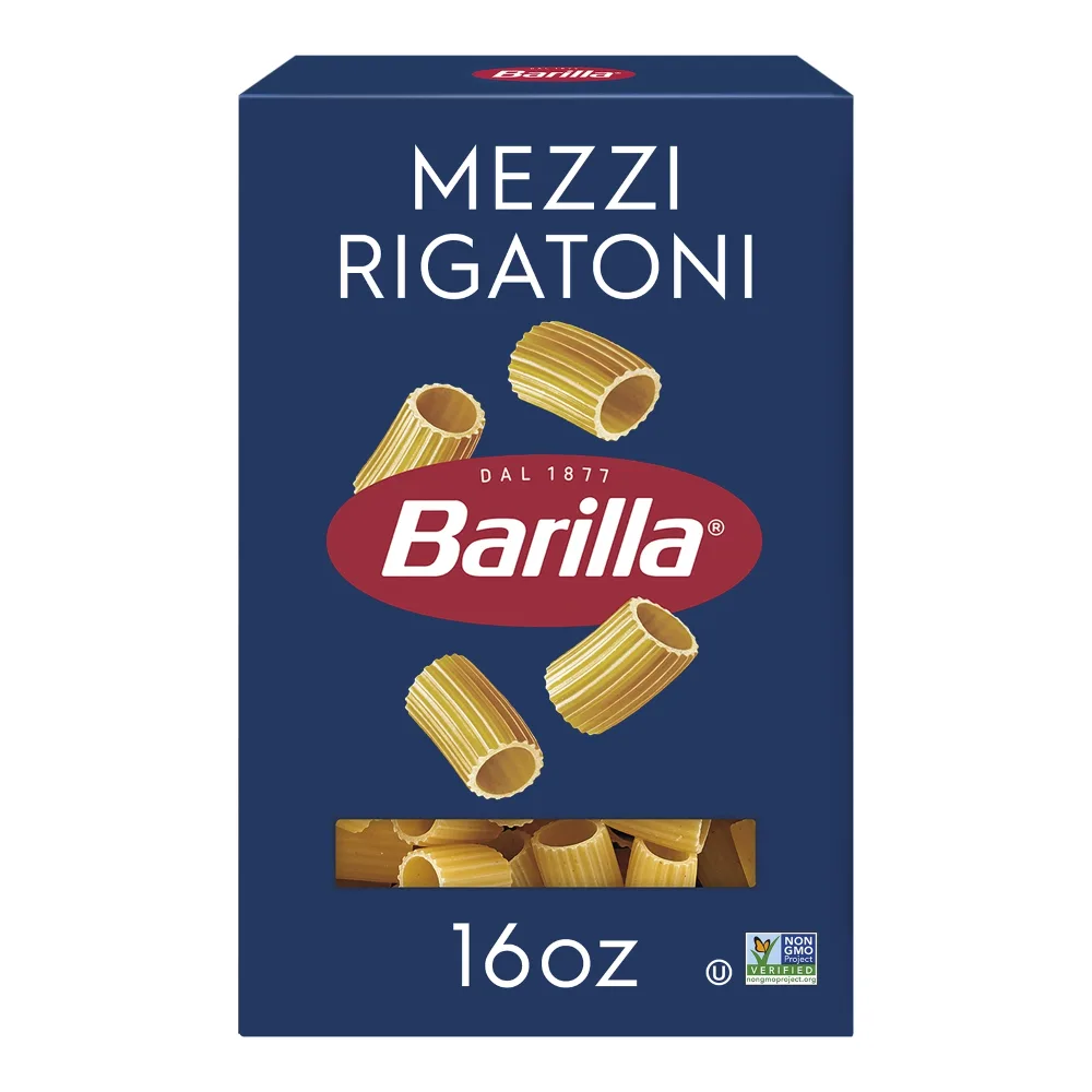 076808280838 BARILLA MEZZE RIGATONI 16Z - Image 1