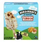 B&J CARM BLONDIE BAR 4PK